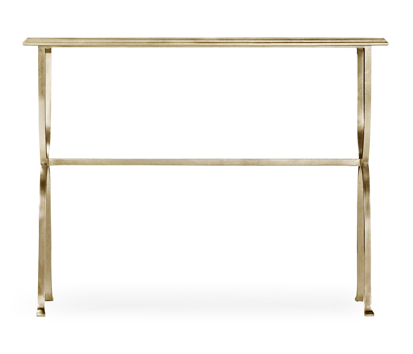 Églomisé & Silver Iron Horseshoe Console