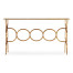 Églomisé & Gilded Iron Circles Console