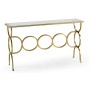 Églomisé & Gilded Iron Circles Console