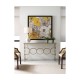 Églomisé & Silver Iron Circles Console