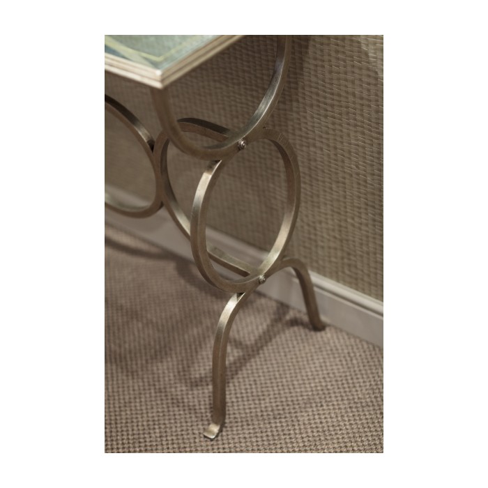 Églomisé & Silver Iron Circles Console