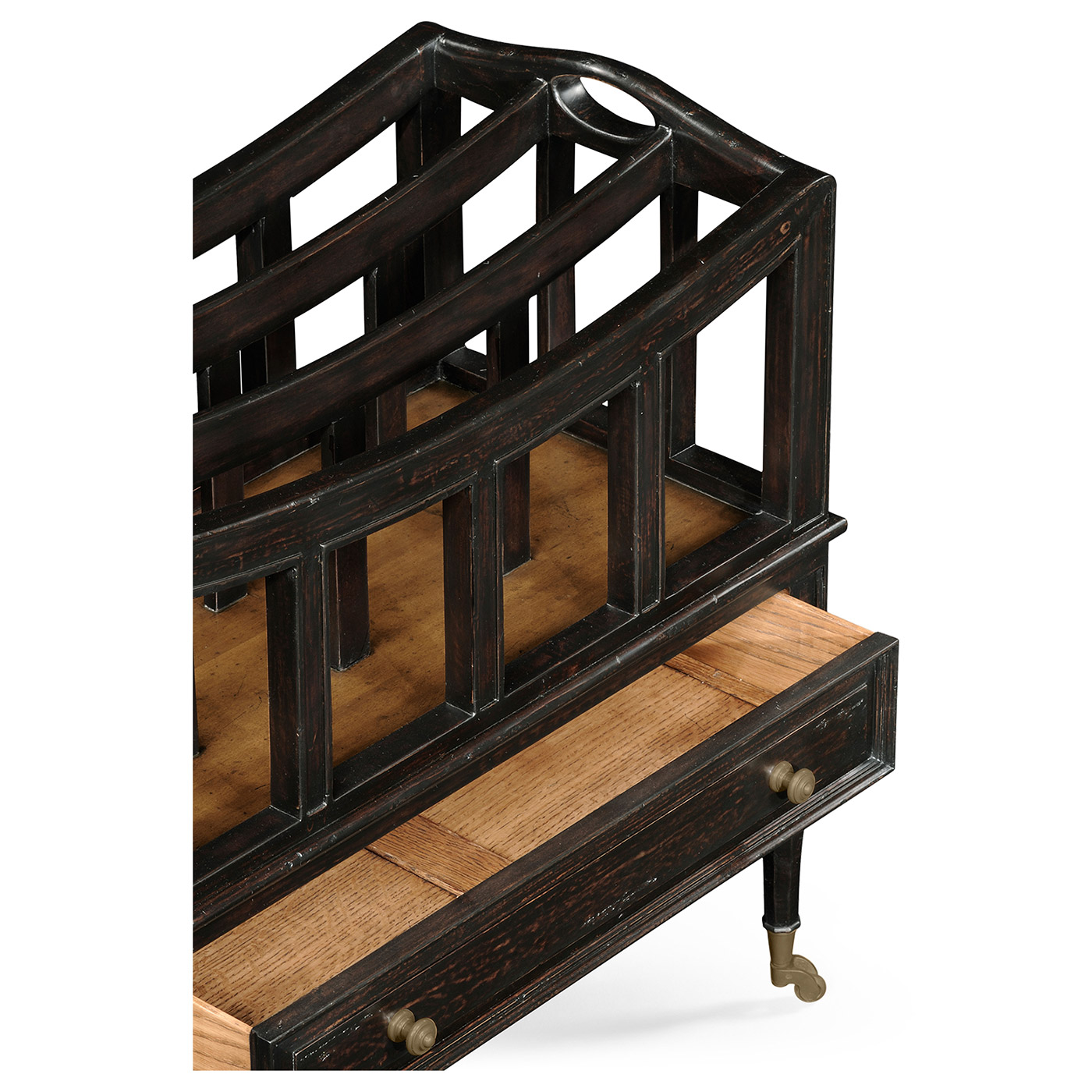 Ebonised Canterbury with Drawer