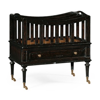 Ebonised Canterbury with Drawer