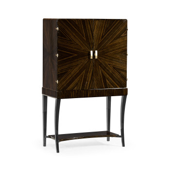 Art Deco Macassar Ebony High Lustre Drinks Cabinet