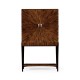 Art deco drinks cabinet with stainless steel (Satin)