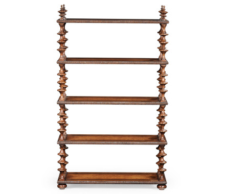 Gadrooned five-tier étagère