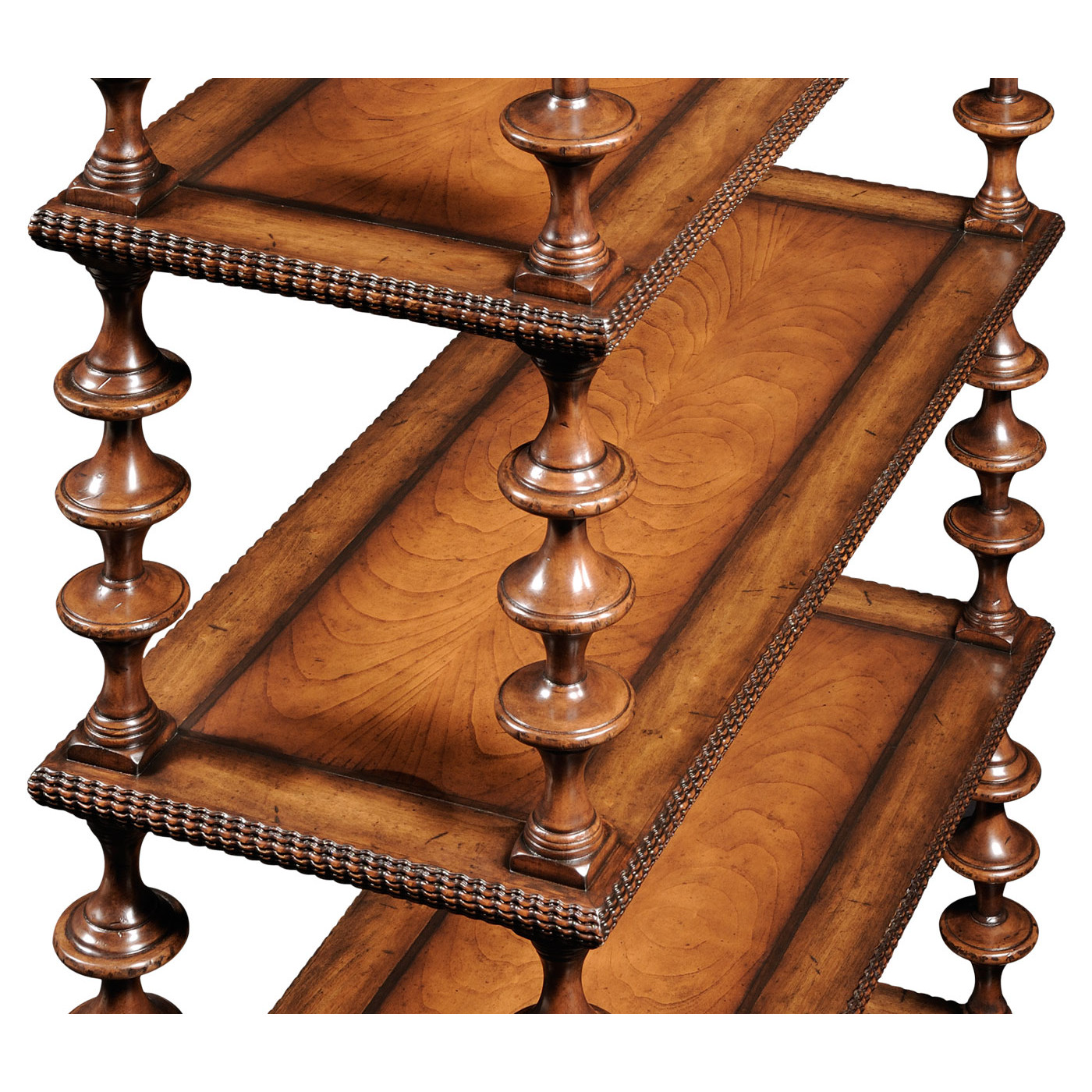 Gadrooned five-tier étagère