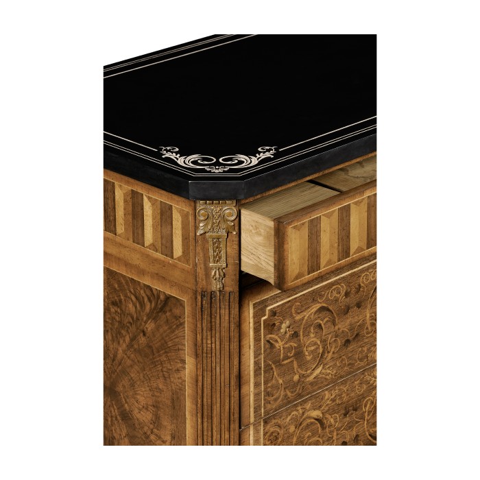 Italian Commode with Black Scagliola Top (Large)