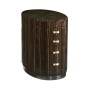 Oval Art Deco Macassar Ebony High Lustre Chest of Drawers