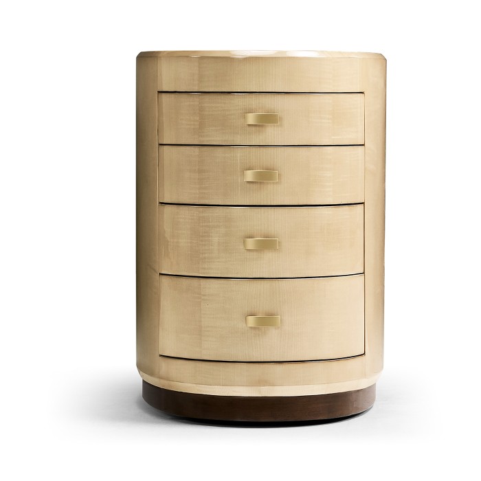 Art Deco Oval Chest of Drawers