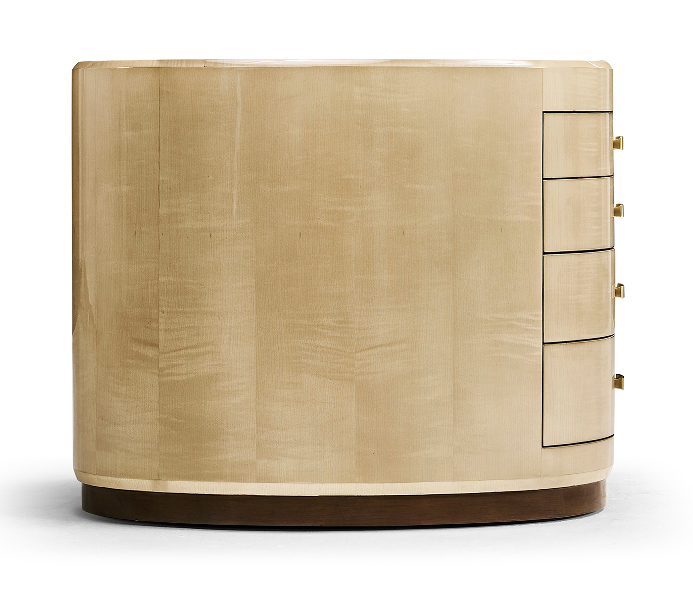 Art Deco Oval Chest of Drawers