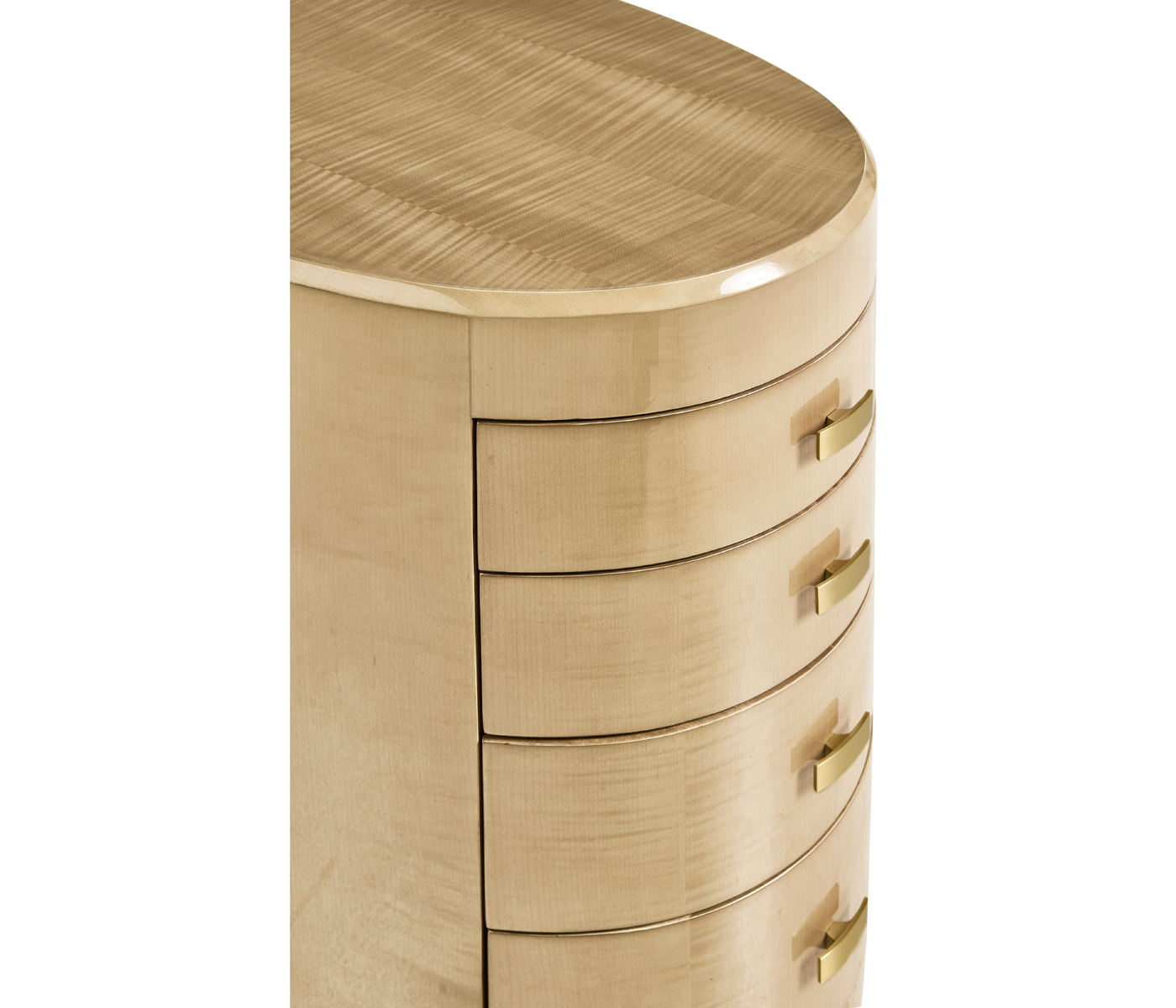 Art Deco Oval Chest of Drawers