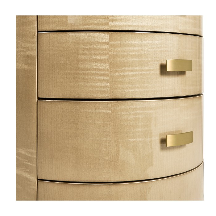 Art Deco Oval Chest of Drawers