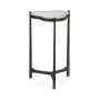 Églomisé & Bronze Iron Trefoil Lamp Table
