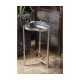 Églomisé & Bronze Iron Trefoil Lamp Table