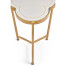 Églomisé & Gilded Iron Trefoil Lamp Table