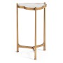 Églomisé & Gilded Iron Trefoil Lamp Table
