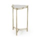 Églomisé & Silver Iron Trefoil Lamp Table