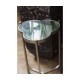 Églomisé & Silver Iron Trefoil Lamp Table