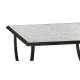 Églomisé & Bronze Iron Square Side Table