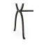 Églomisé & Bronze Iron Square Side Table