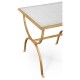 Églomisé & Gilded Iron Square Side Table