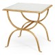 Églomisé & Gilded Iron Square Side Table