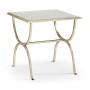 Églomisé & Silver Iron Square Side Table