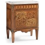 Small Satinwood & Cream Scagliola Italian Commode