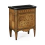 Small Satinwood & Black Scagliola Italian Commode