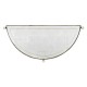 Small Églomisé & Silver Iron Demilune Console