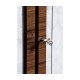 Rosewood & ebonised marble topped side cabinet
