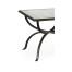 Églomisé & Bronze Iron Set of Two Tables