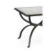 Églomisé & Bronze Iron Set of Two Tables