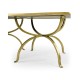 Églomisé & Gilded Iron Set of Two Tables