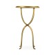 Églomisé & Gilded Iron Lamp Table with Bunched Legs