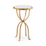 Églomisé & Gilded Iron Lamp Table with Bunched Legs