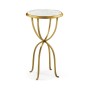 Églomisé & Gilded Iron Lamp Table with Bunched Legs