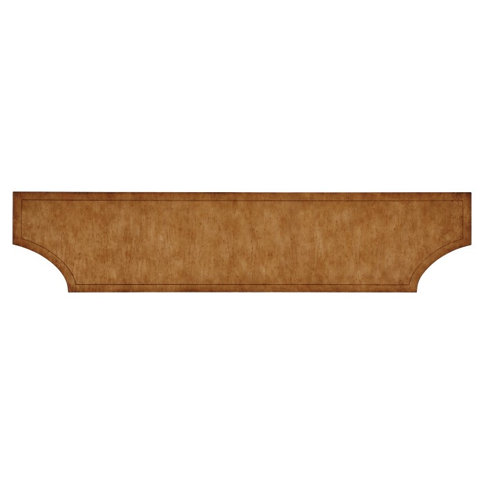 Large Biedermeier Light Walnut Masur Birch Console Table