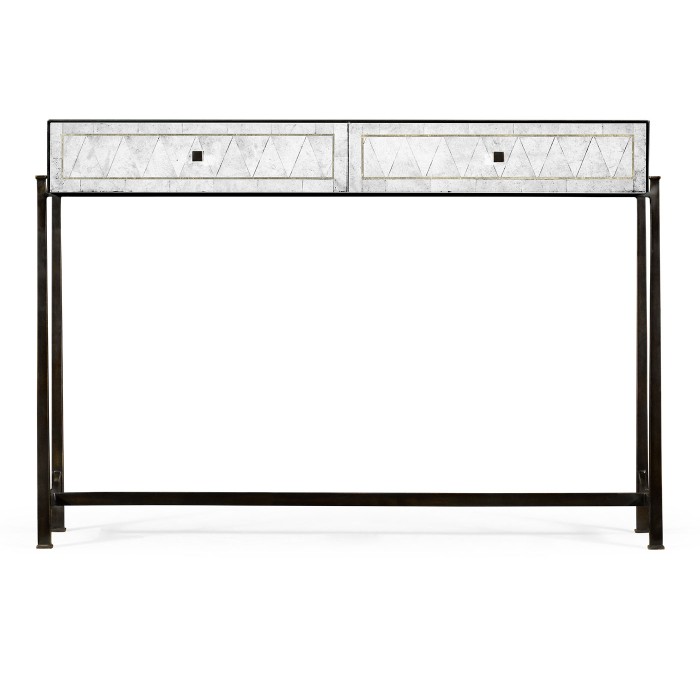 Églomisé & Bronze Console