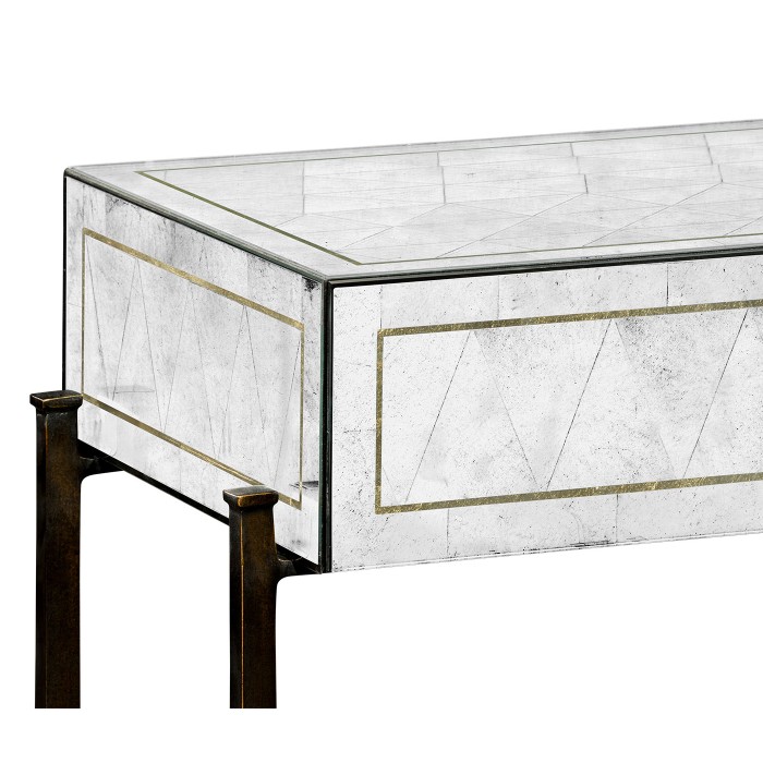 Églomisé & Bronze Console