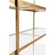 Églomisé & Gilded Iron Six-Tier Étagère
