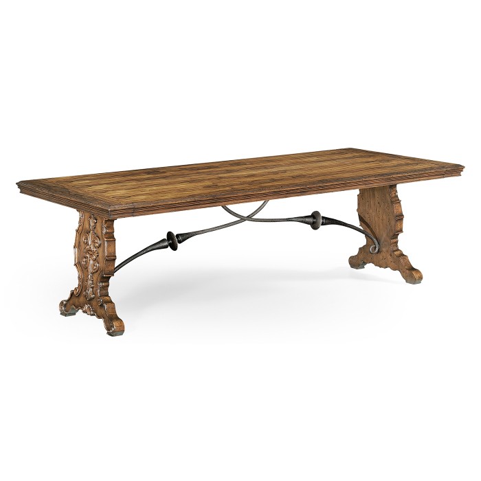 Spanish Dining Table Plank Top 96