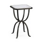 Églomisé & Bronze Iron Octagonal Side Table