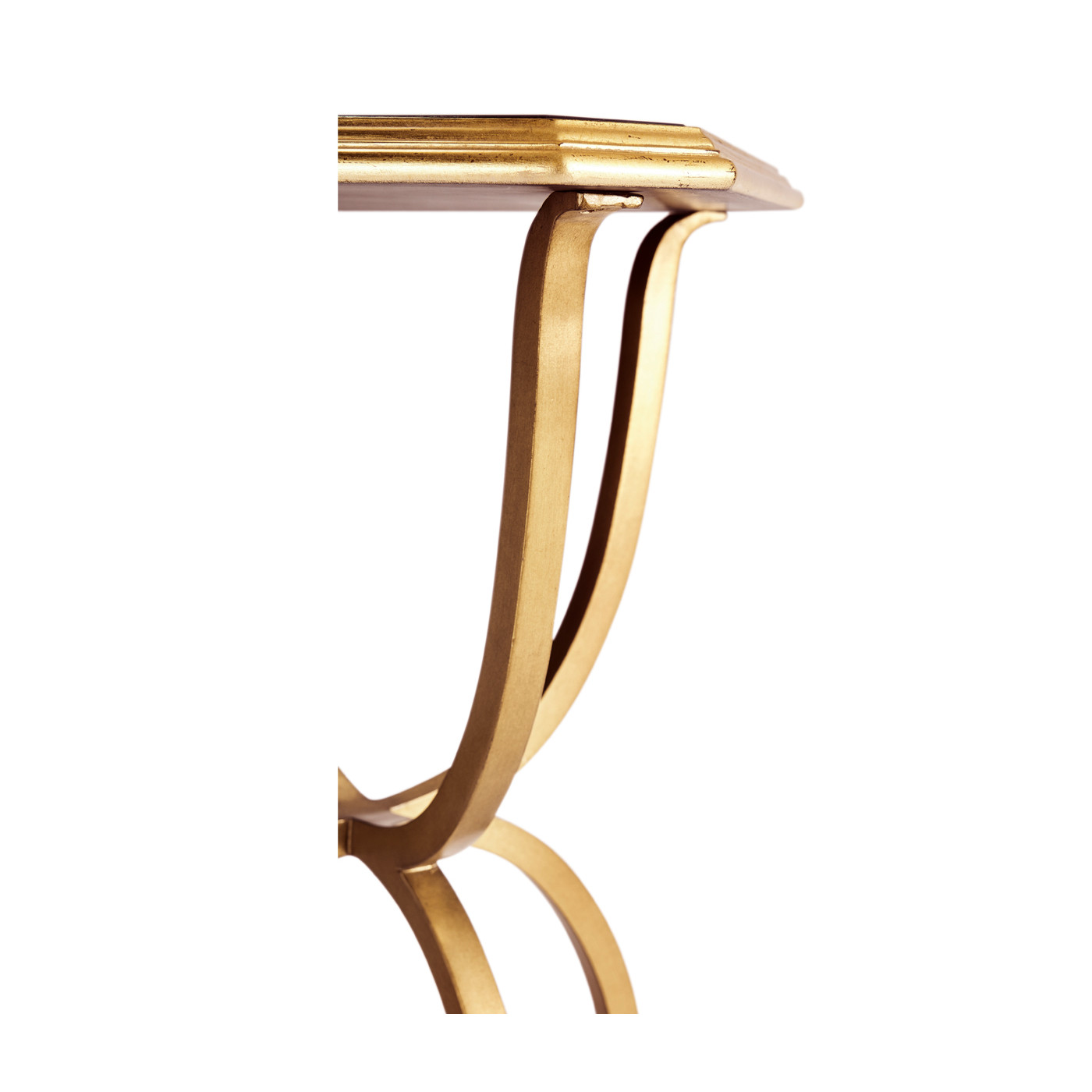 Églomisé & Gilded Iron Octagonal Side Table