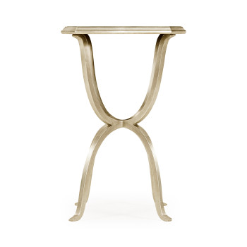 Églomisé & Silver Iron Octagonal Side Table