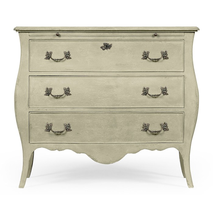 Grey Painted Bombé Chest