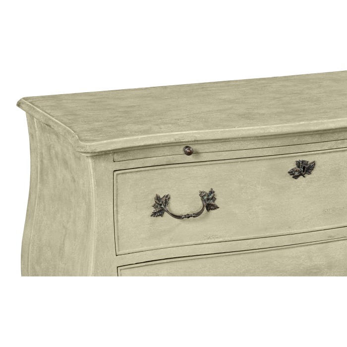 Grey Painted Bombé Chest