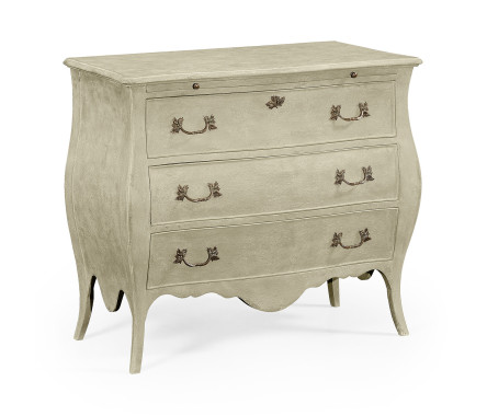 Grey Painted Bombé Chest