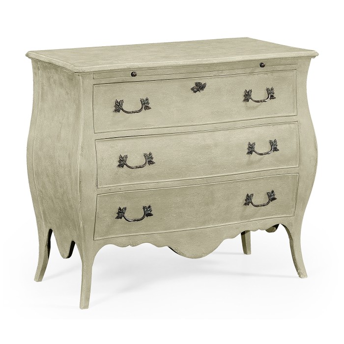 Grey Painted Bombé Chest